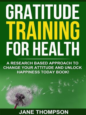 cover image of Gratitude Training for Health